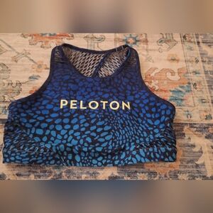 Peloton Teal and Black Activewear Top